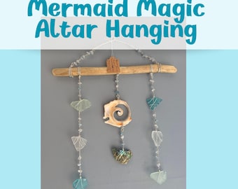 MERMAID MAGIC Hanging, cozy, ocean magic, good witch, cozy witch, metaphysical, crystals, new age, gifts, magic, apothecary, witchy, decor