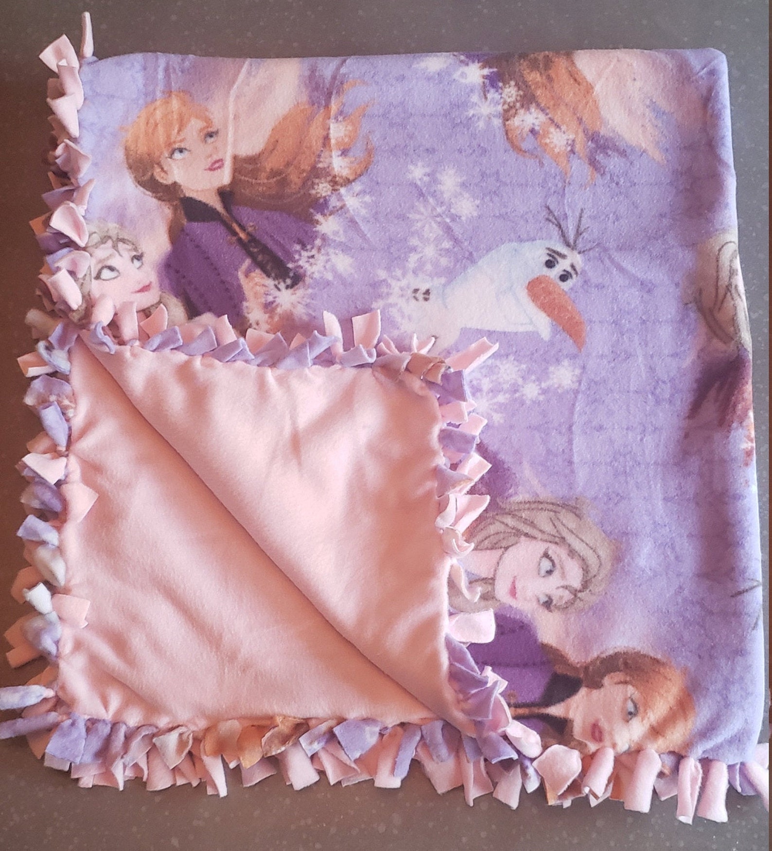 Disney Frozen 2 Fleece Blanket No sew blanket Tie blanket Etsy