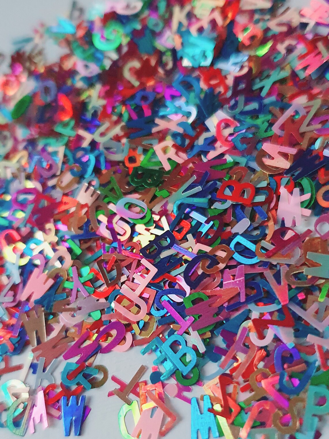 Multiple Colours Letter Confetti Alphabet Confetti - Etsy UK