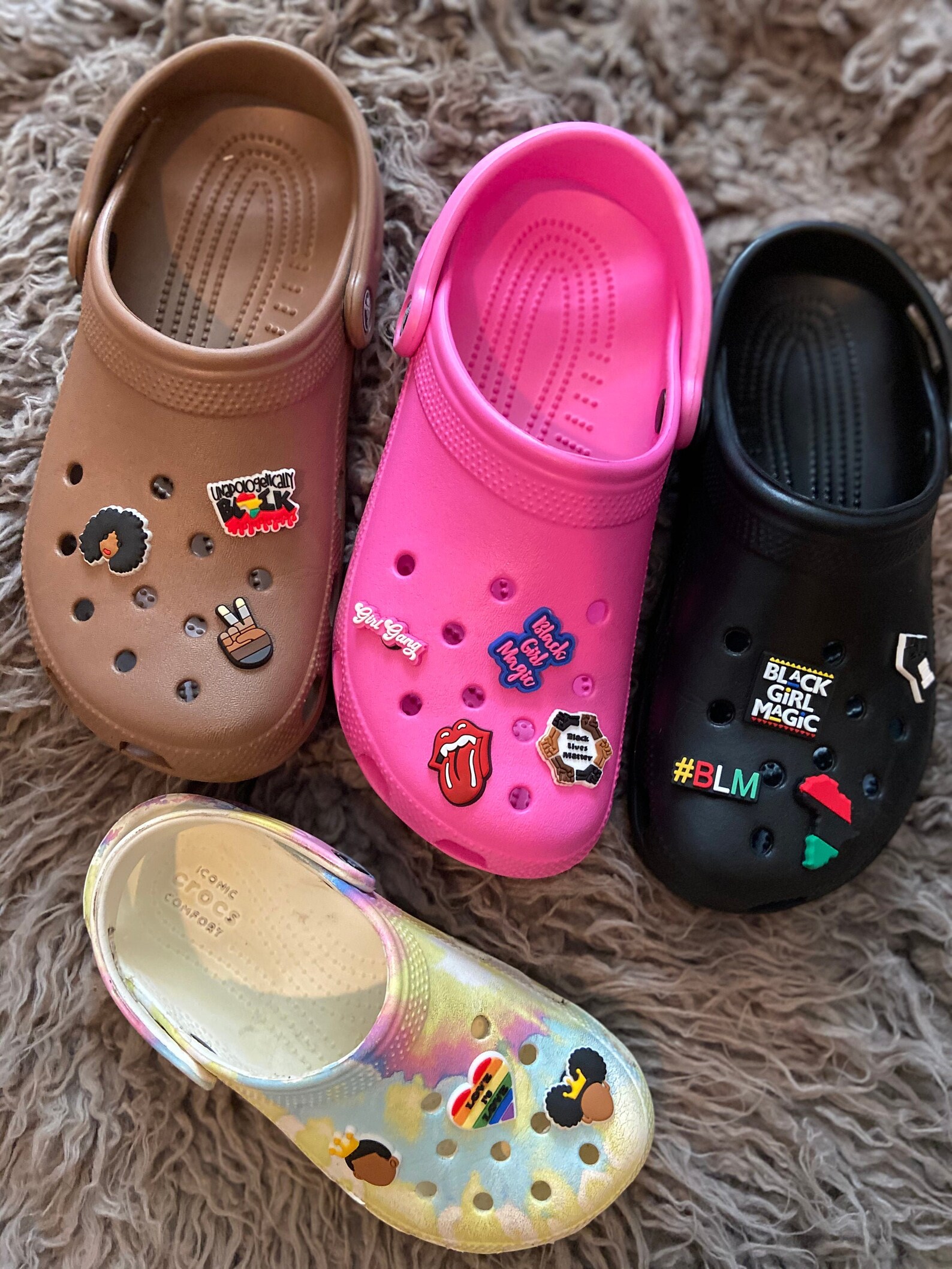 Shoe charms for Crocs and rubber clogs black lives matter Etsy