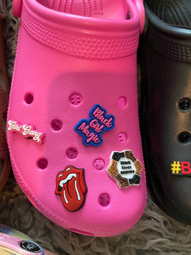 Shoe charms for Crocs and rubber clogs black lives matter Etsy
