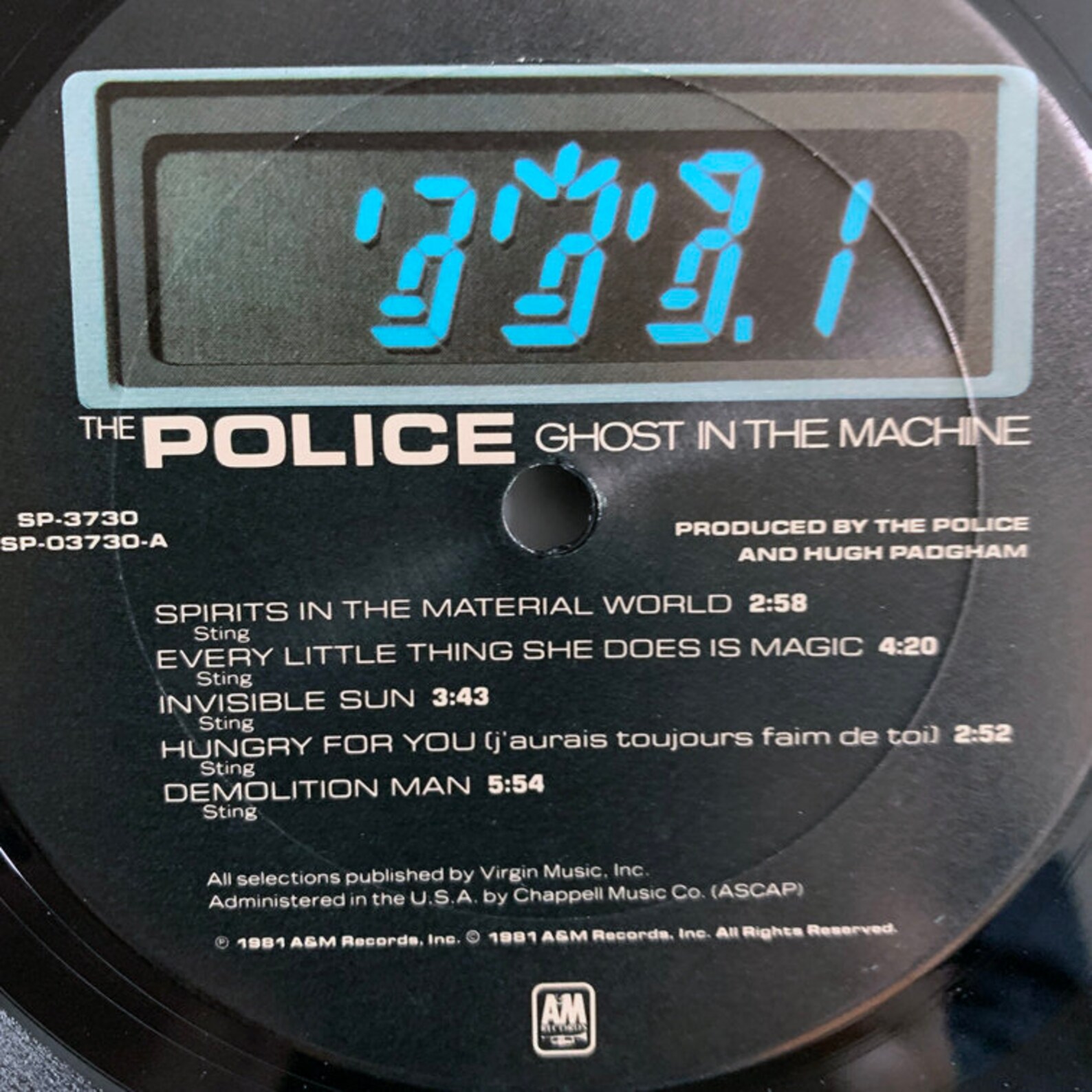 The Police Ghost in the Machine Vintage Vinyl Record 1981 Etsy