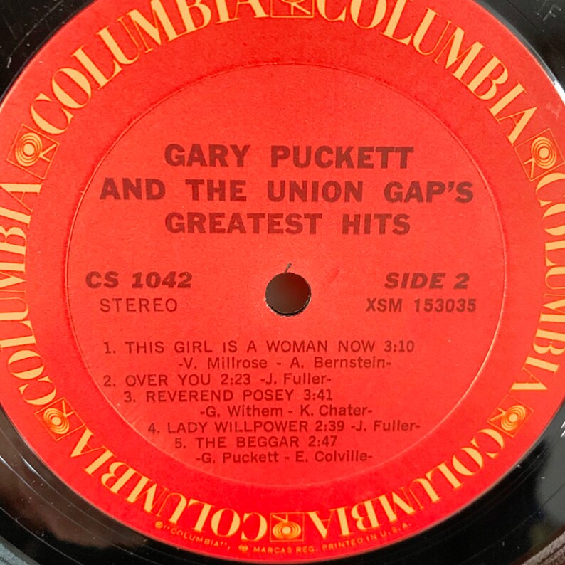 Gary Puckett and the Union Gap's Greatest Hits Vintage Etsy