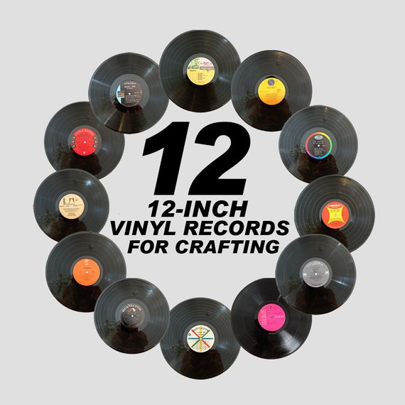 12 Vintage Vinyl Records for Crafting or Decorating LP Wall Etsy