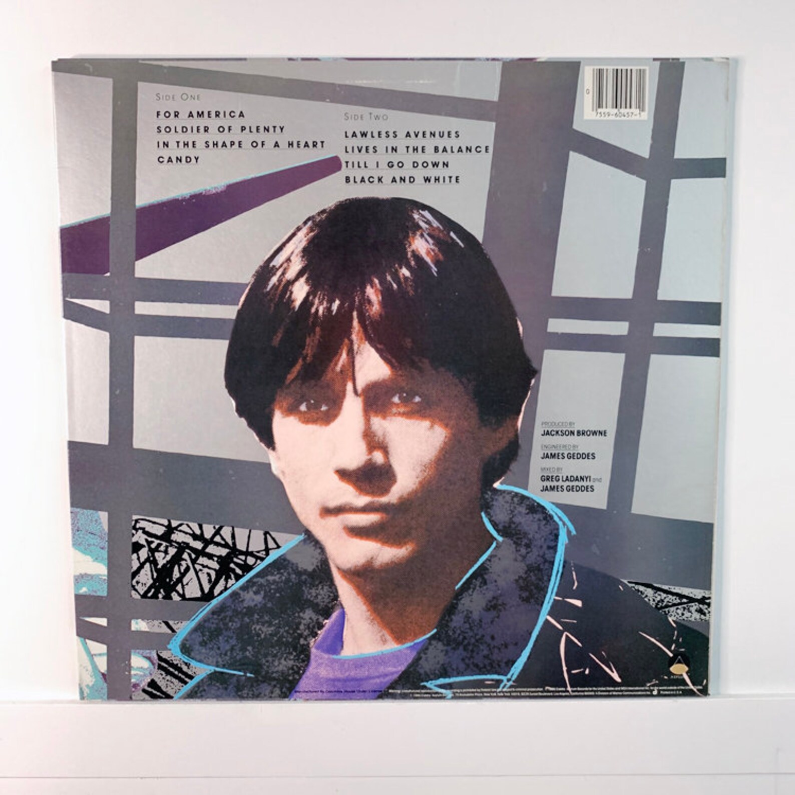 Jackson Browne Lives in the Balance Vintage Vinyl Record Etsy