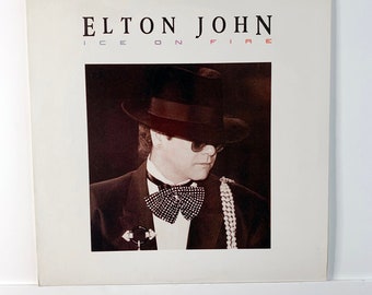 Elton John - Ice On Fire - Vintage Vinyl Record 1985