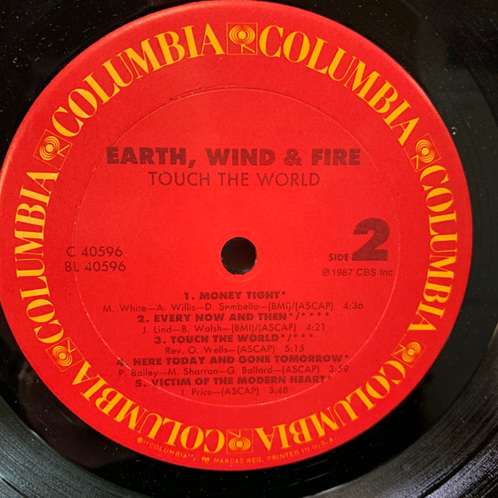 Earth Wind & Fire Touch The World Vintage Vinyl Record Etsy