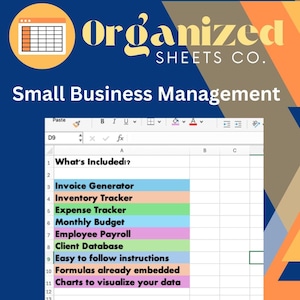 Ultimate Small Business Template Bundle: Budget Planner, Payroll, Client Database and more | Excel & Google Sheets