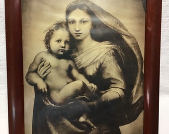 ARTCANVAS Sistine Madonna Two Angels Detail Rectangular Canvas Art Print Raphael