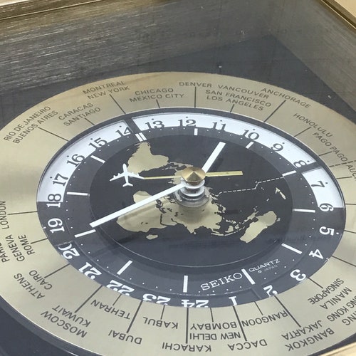 Seiko WORLD CLOCK/Vintage Seiko World Clock/Seiko/Vintage Seiko table