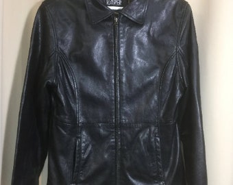 kasper leather jacket