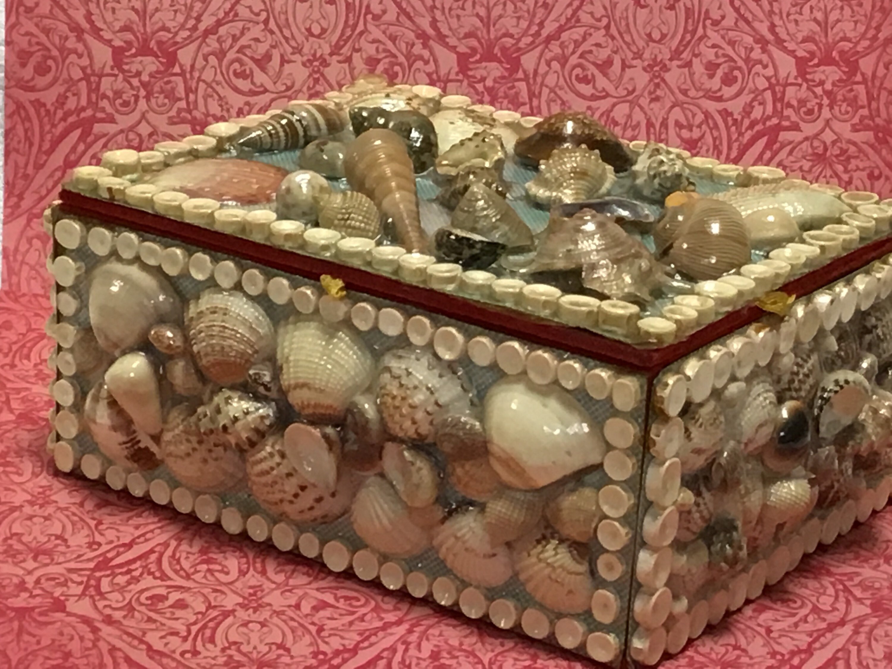 Sailor Valentine Shell Box/vintage Shell Box/vintage Sailors Etsy