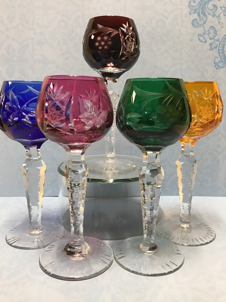 Nachtmann Traube vintage cordial liqueur glasses/Hand cut Etsy