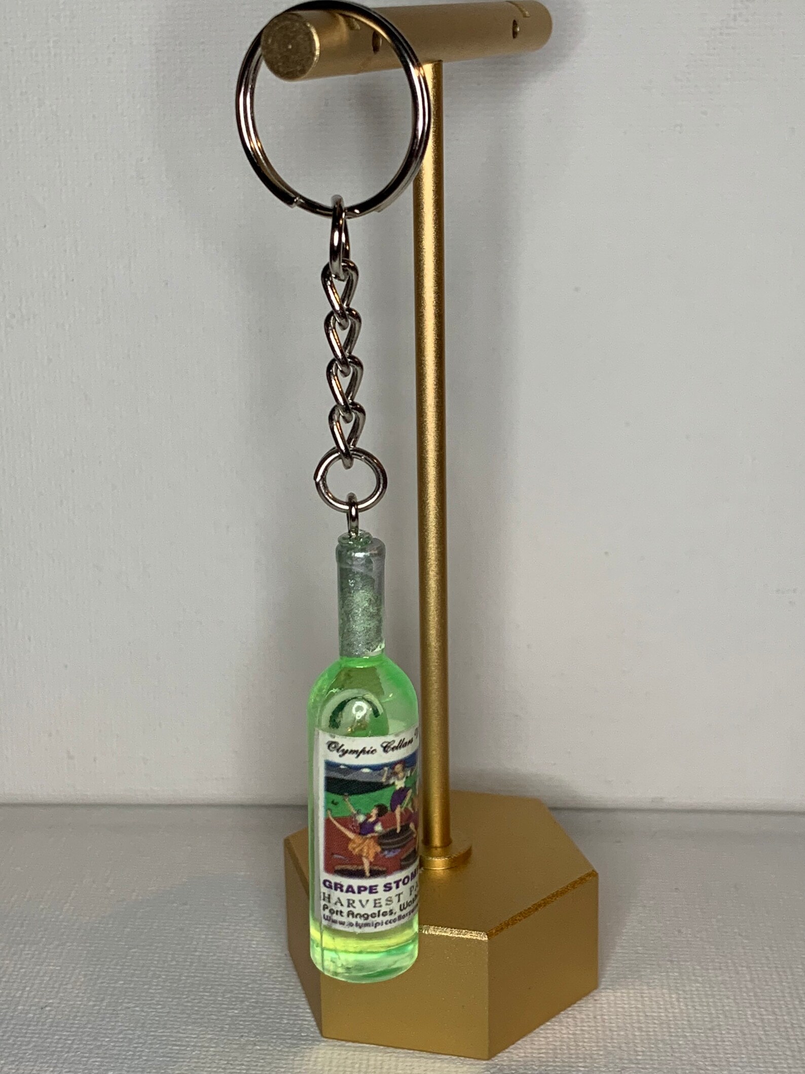 Mini Wine Bottle Keychain Etsy