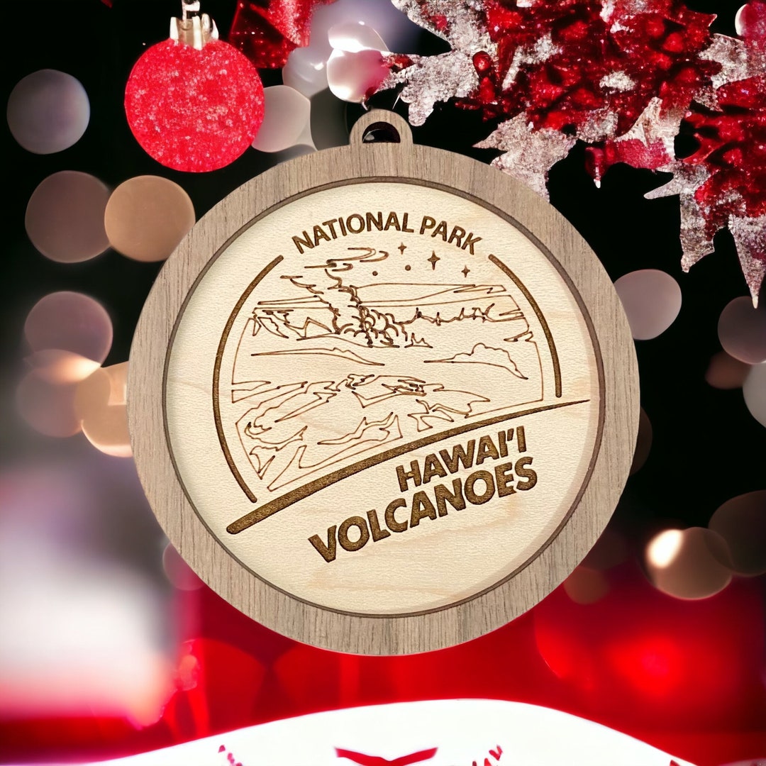 Unique Hawai'i Volcanoes National Park Ornament Add a Etsy
