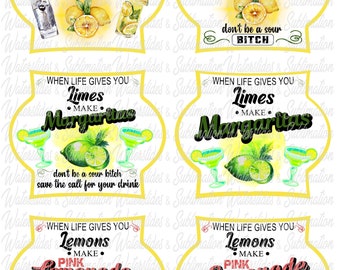 Download Pink Lemonade Labels Etsy