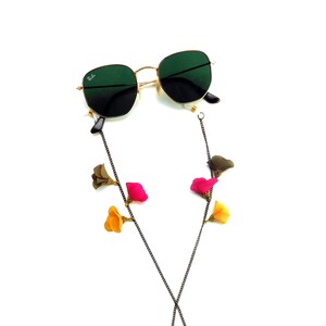Sunglasses chain, mask chain, mask holder, Mask hanging chain, face mask holder with tassel, sunglass chain gold