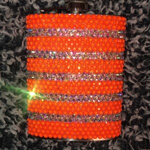 Neon  rhinestone flask  8oz. / flask / luxury drink ware