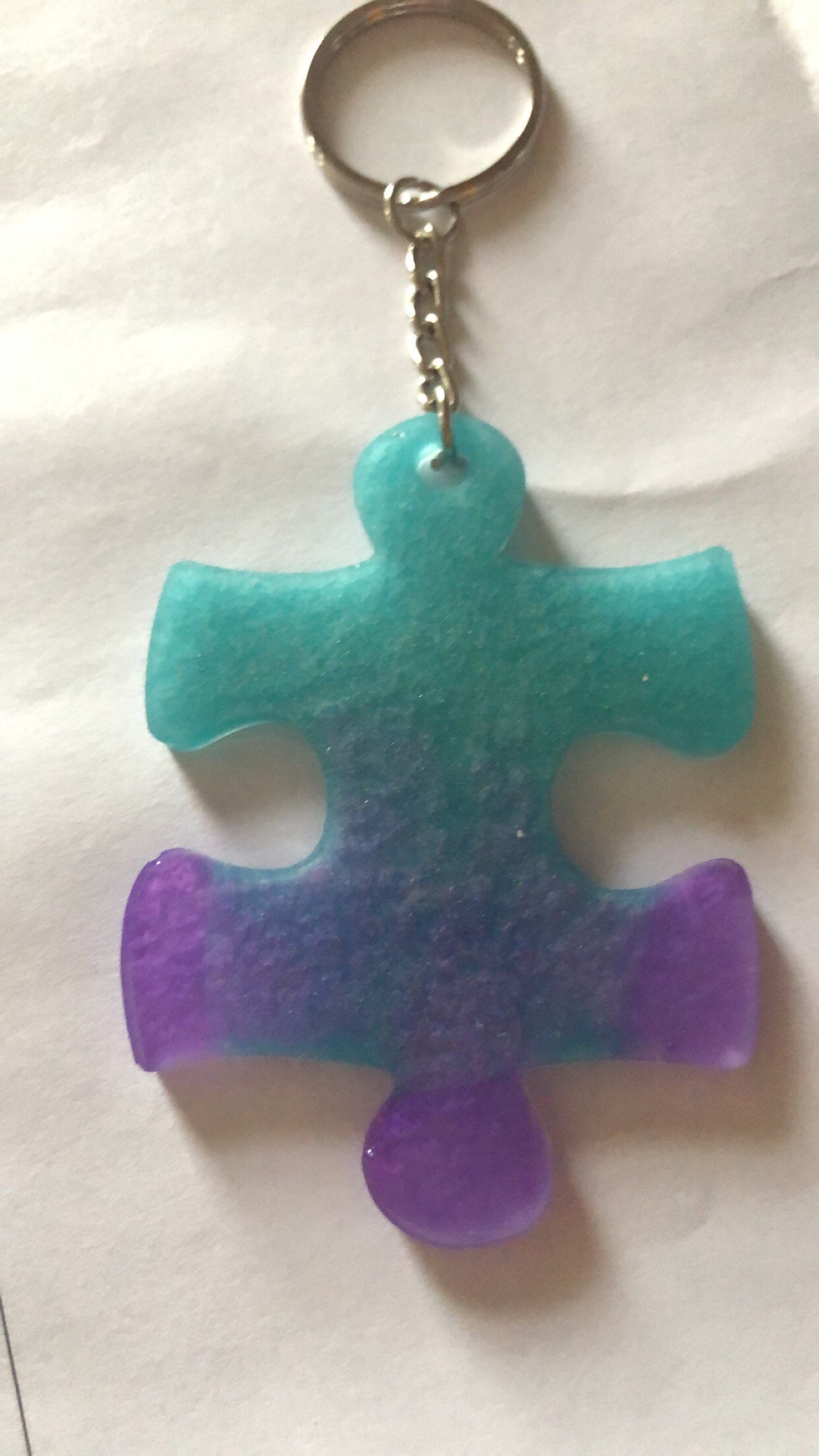 Puzzle piece Keychain / keychain / accessories/ autism | Etsy