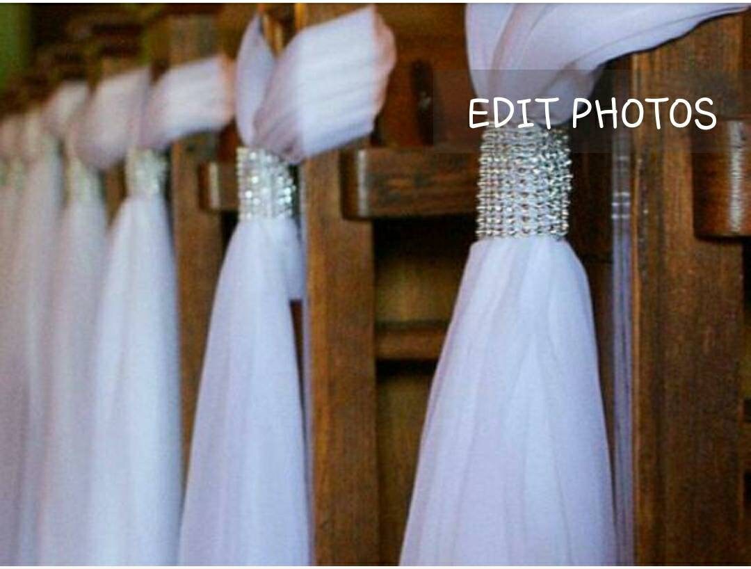 Adjustable Wedding Aisle Pew Hangers, Decor. Made by a Work From Home