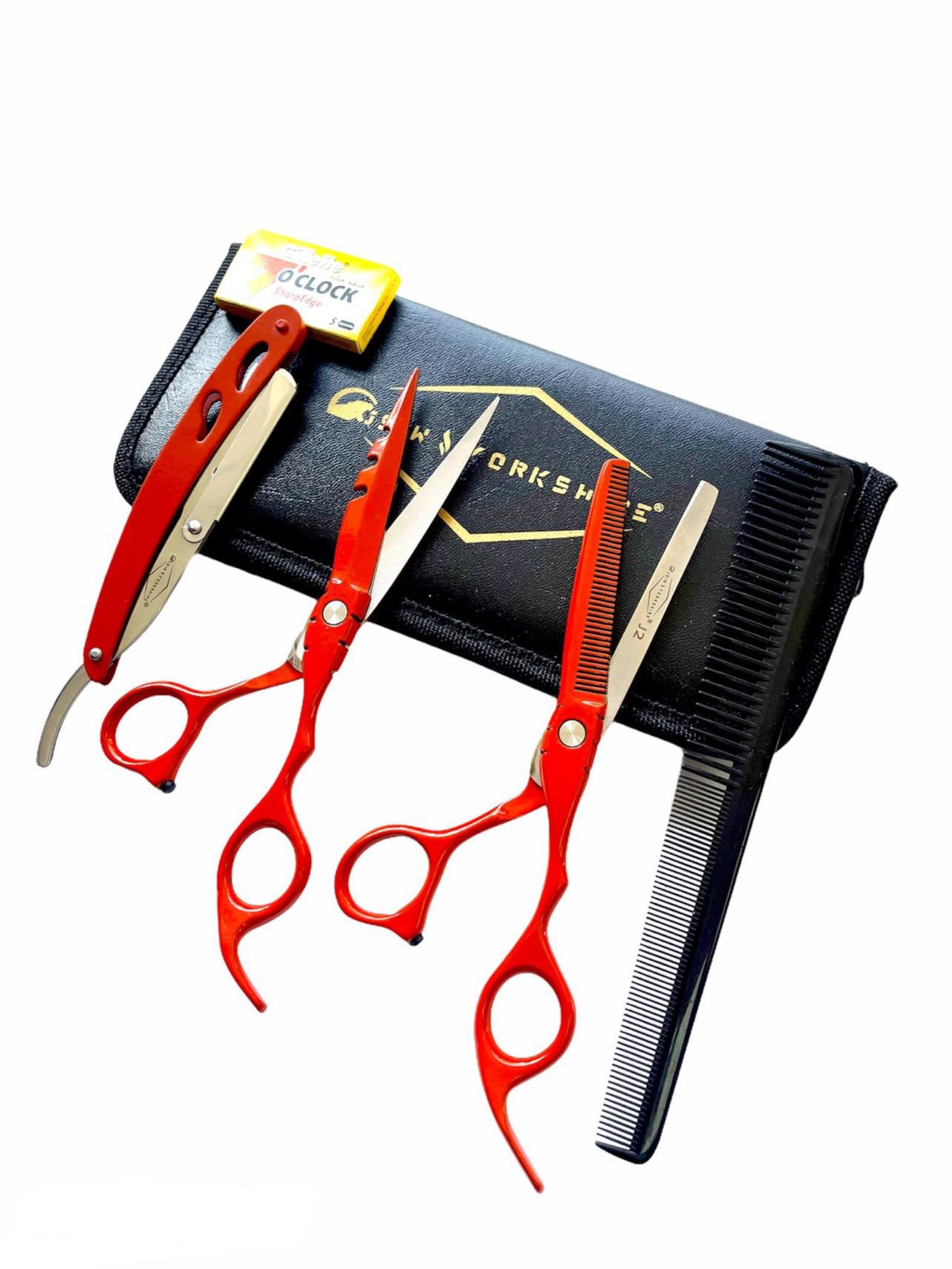 Professional Super Sharp Barber Scissors Set 5pc Size 6 6.5 Etsy UK
