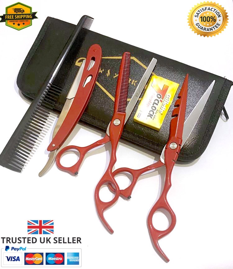 Professional Super Sharp Barber Scissors Set 5pc Size 6 6.5 Etsy UK