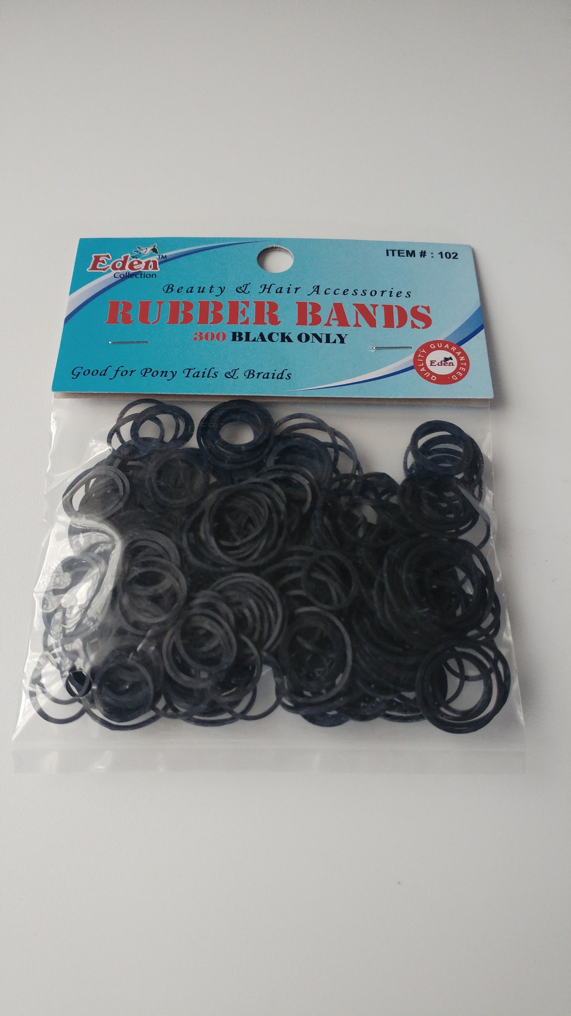 300 Good Quality Black Hair Rubber Bands for Braids Locs and Etsy