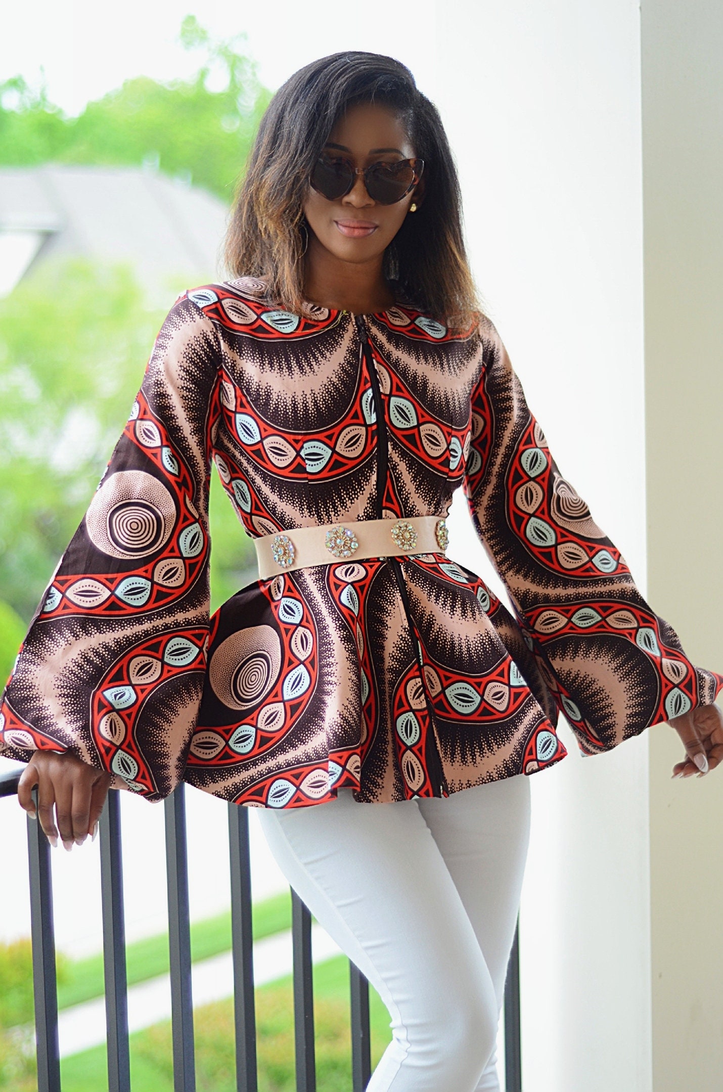 flower peplum blouse – Acka online store