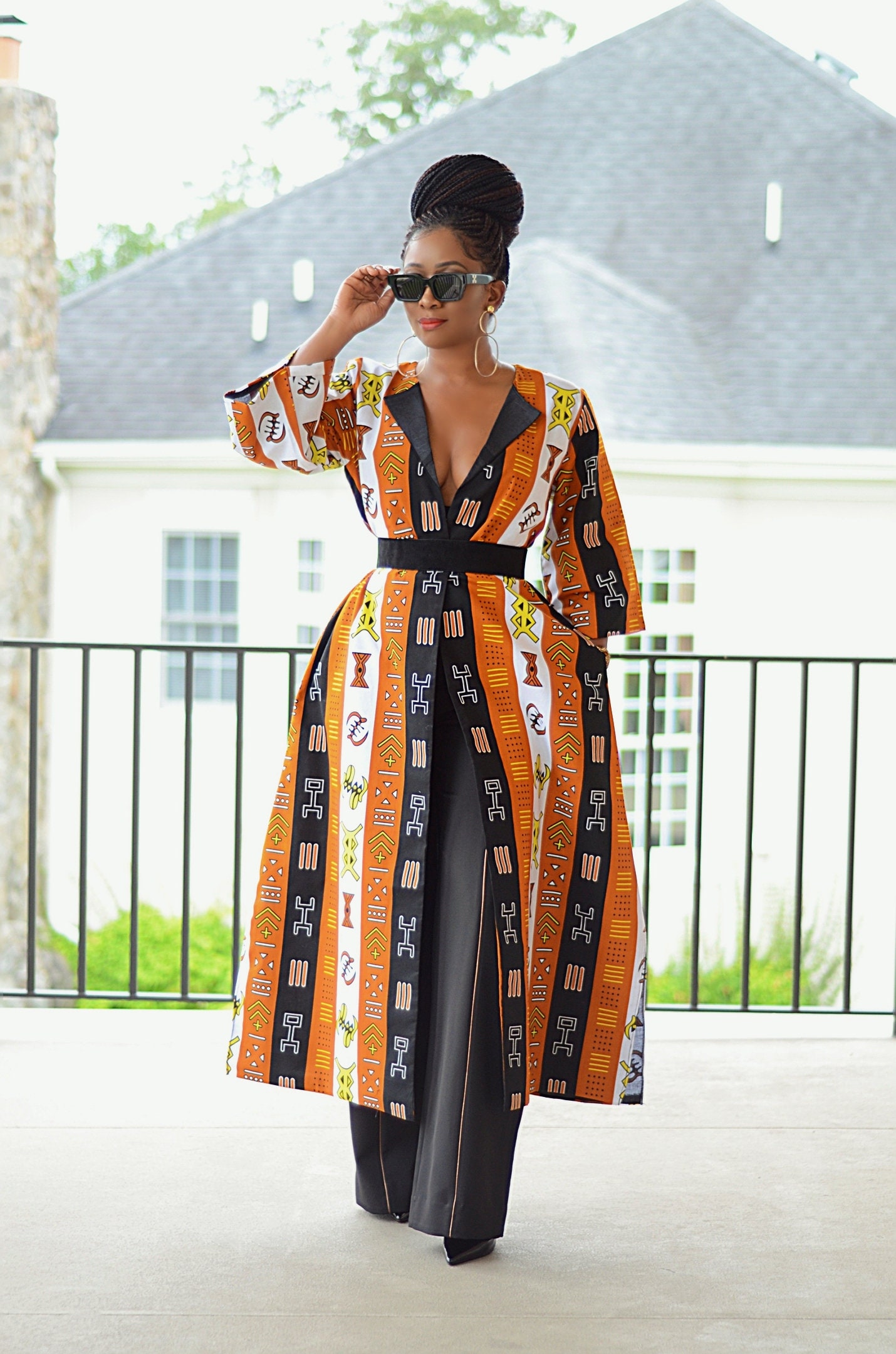 Nadra Printed Duster Kimono - Firenze