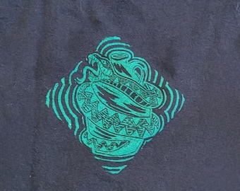 The Protector Tee - Hand Printed Hand Cut Linocut T-Shirts