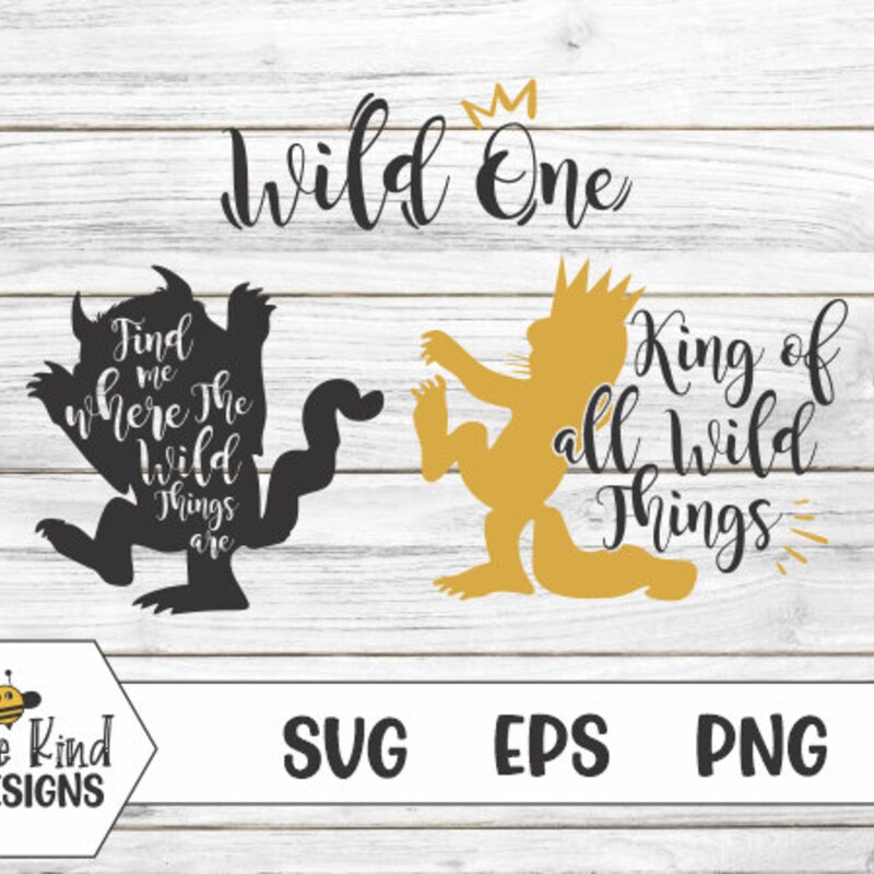 Wild Things Svg - Etsy