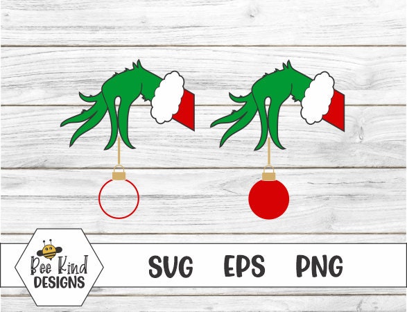 Grinch Hands Holding LV Louis Vuitton Ornament SVG PNG Cricut Cameo File  Sublimation 