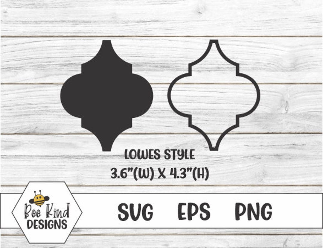 Arabesque Tile Template SVG/ Includes Both Lowes and Home Depot Etsy