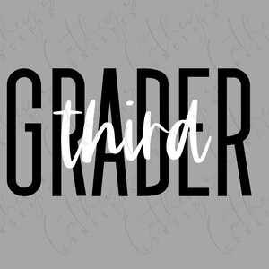 Troisième niveleuse PNG Design // School PNG Design // Téléchargement instantané // Sublimation Design // Personal Use // Elementary School PNG Design