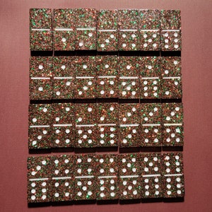 Glitter - Resin Domino Set