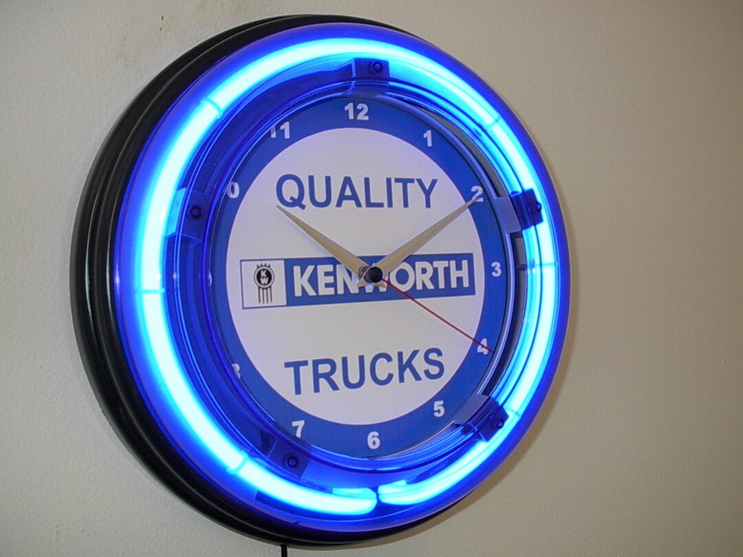 Kenworth Semi Truck Rig Driver Garage Man Cave Bar Retro Neon Wall