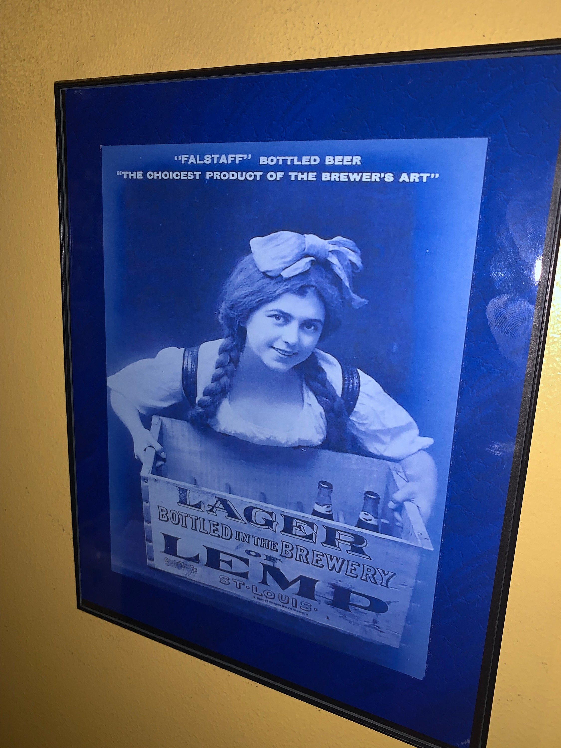 アンティーク The of Falstaff 看板 ビンテージ Falstaff beer sign