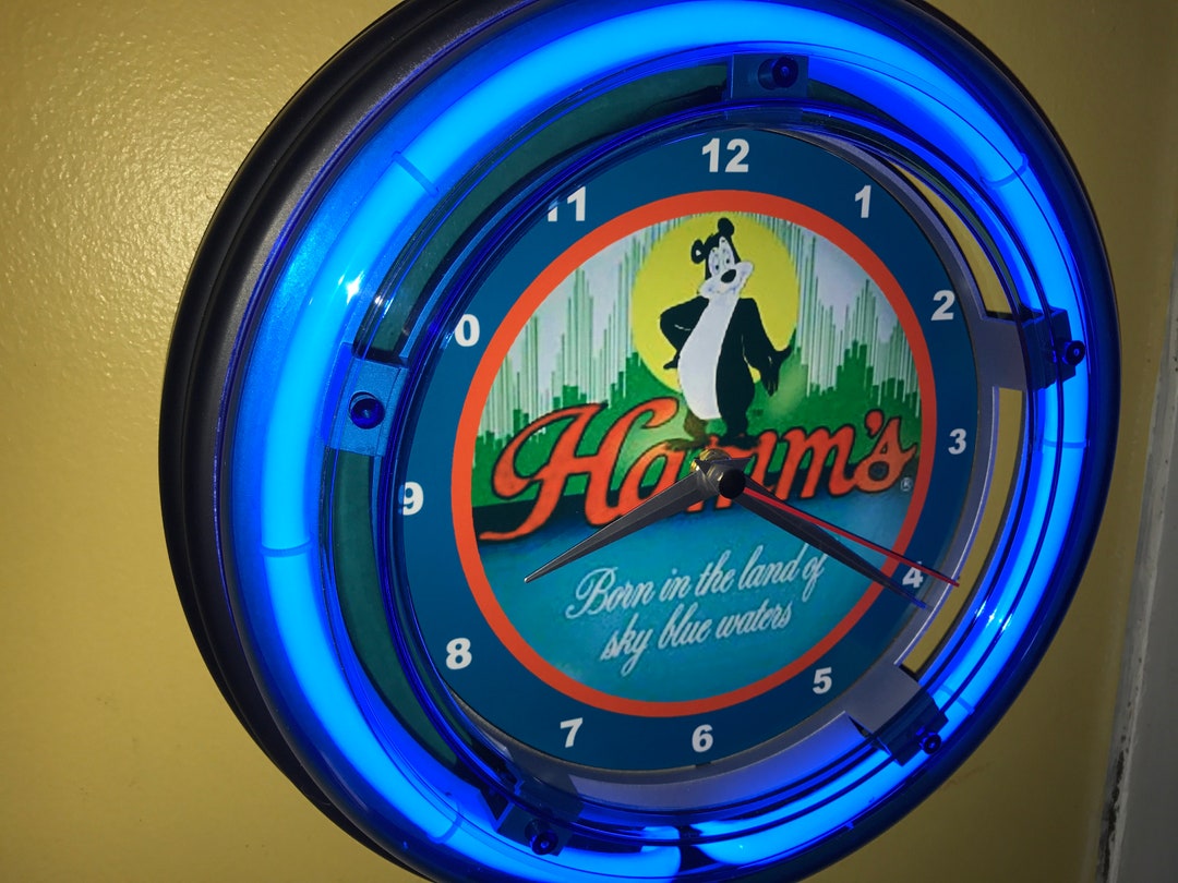 thumbnail image 2 of Hamm’s Beer 'Fishing On The Lake' Club Bar Man Cave Neon Sign – 12x7 Inches, 110V, Silicone 2 of 5
