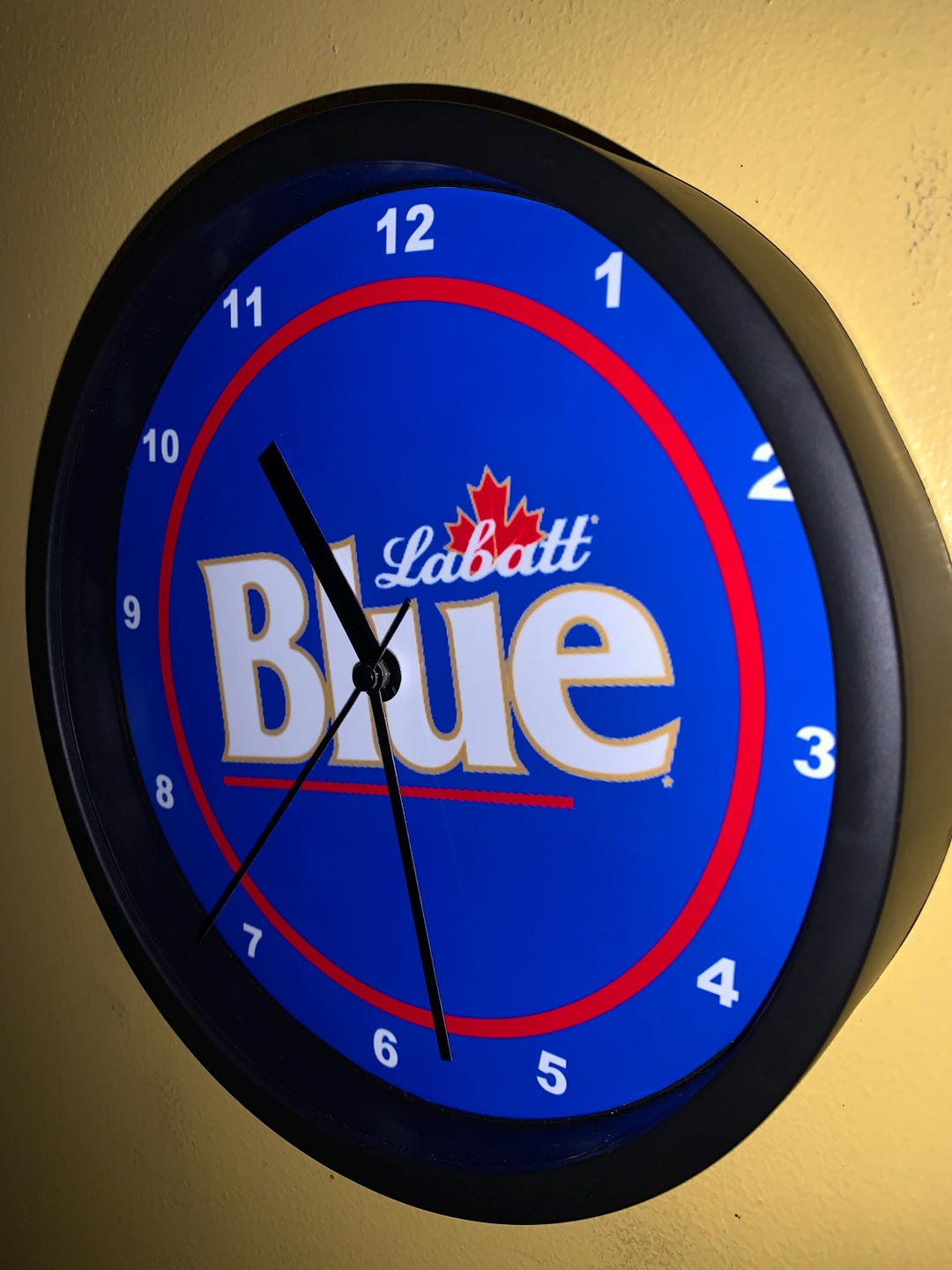 Labatt Blue Canada Beer Bar Advertising Man Cave Black Clock Sign - Etsy