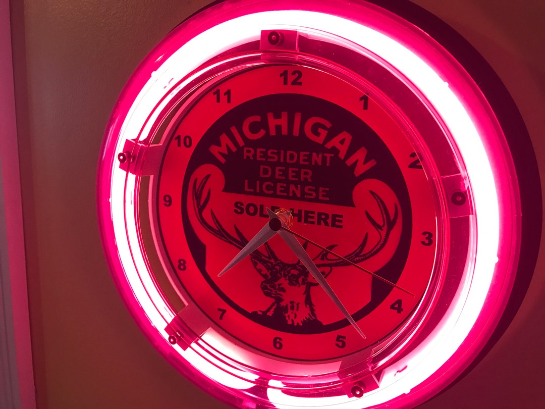 MICHIGAN DEER HUNTING License Hunter Gun Store Shop Man Cave Etsy