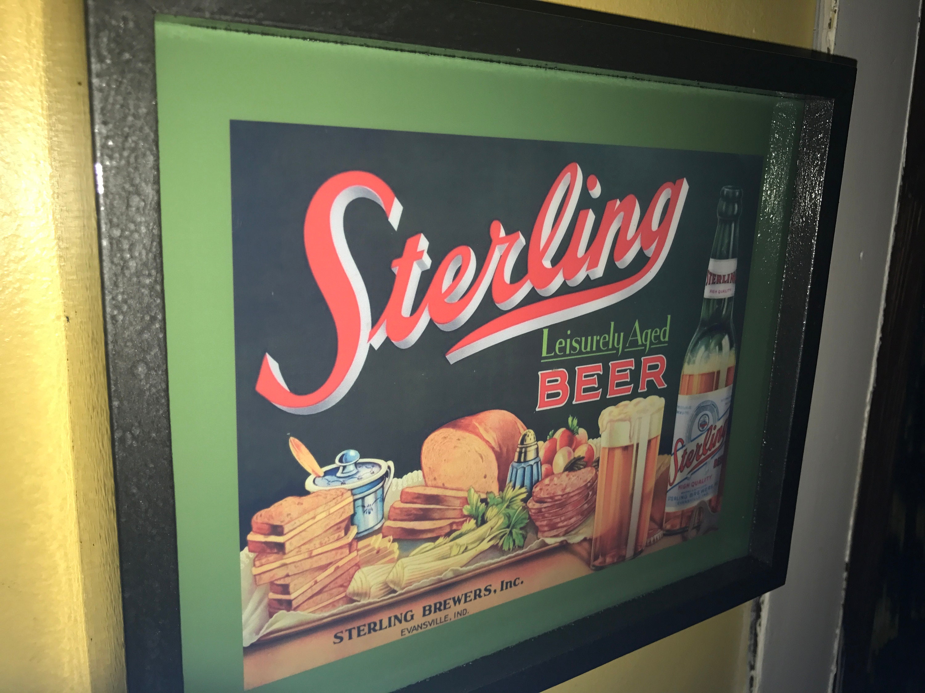 sterling beer sign　ビンテージ　ビール　サイン　看板 Sterling Beer Sign - Etsy
