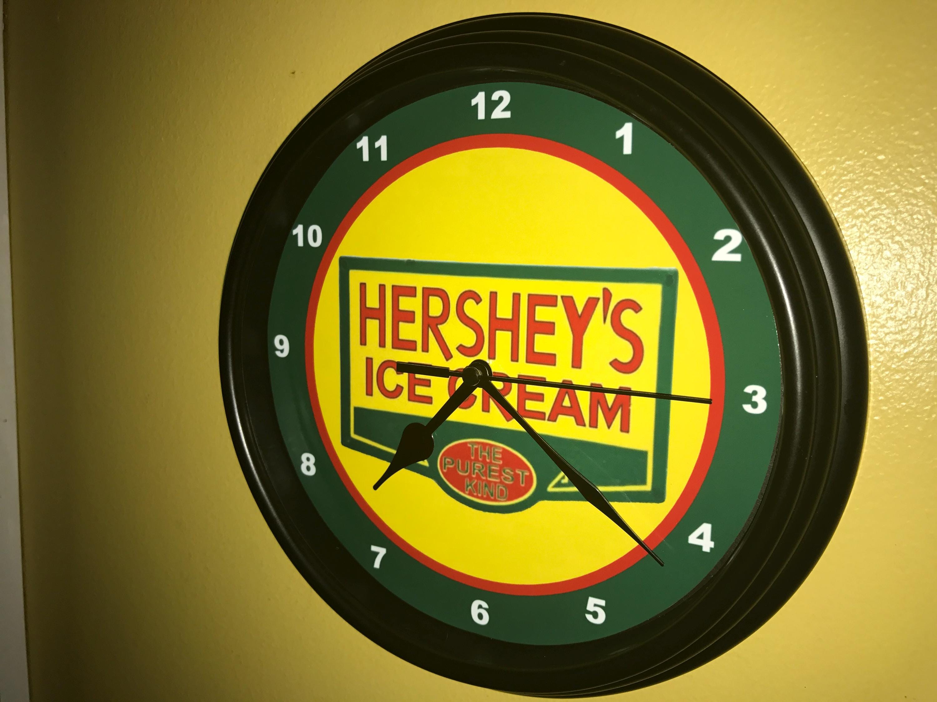 HERSHEYS ICECREAM 壁掛け時計看板 ハーシーズライトボックス Hershey's clock - Etsy 日本