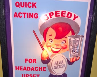 超レア！70's アルカセルツァー SPEEDY ビンテージ アドバタイジング