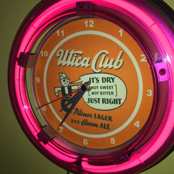 Utica Club Neon Etsy