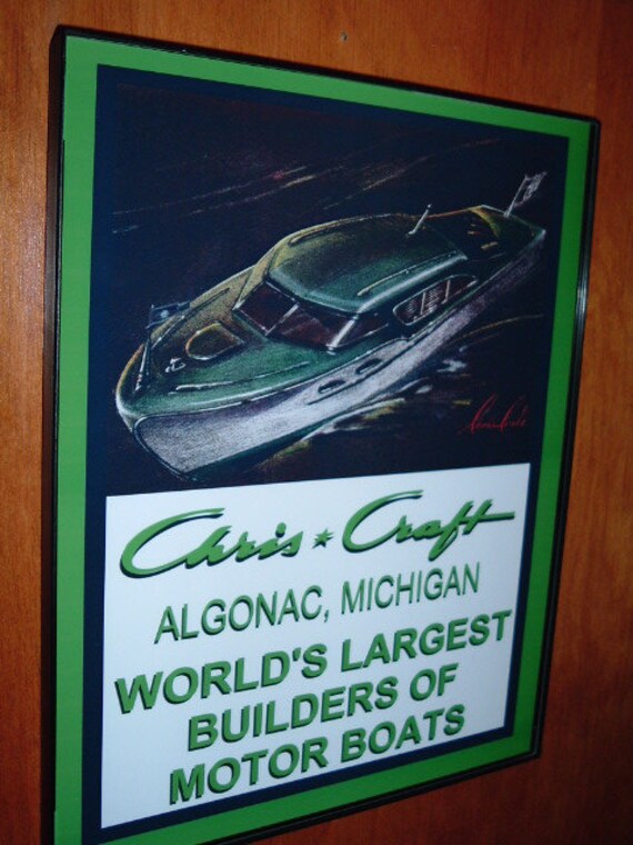 Vintage Chris Craft Algonac, Michigan STRE Rectangle Sticker Vintage Chris Craft Algonac, Michigan STRE Rectangle Sticker