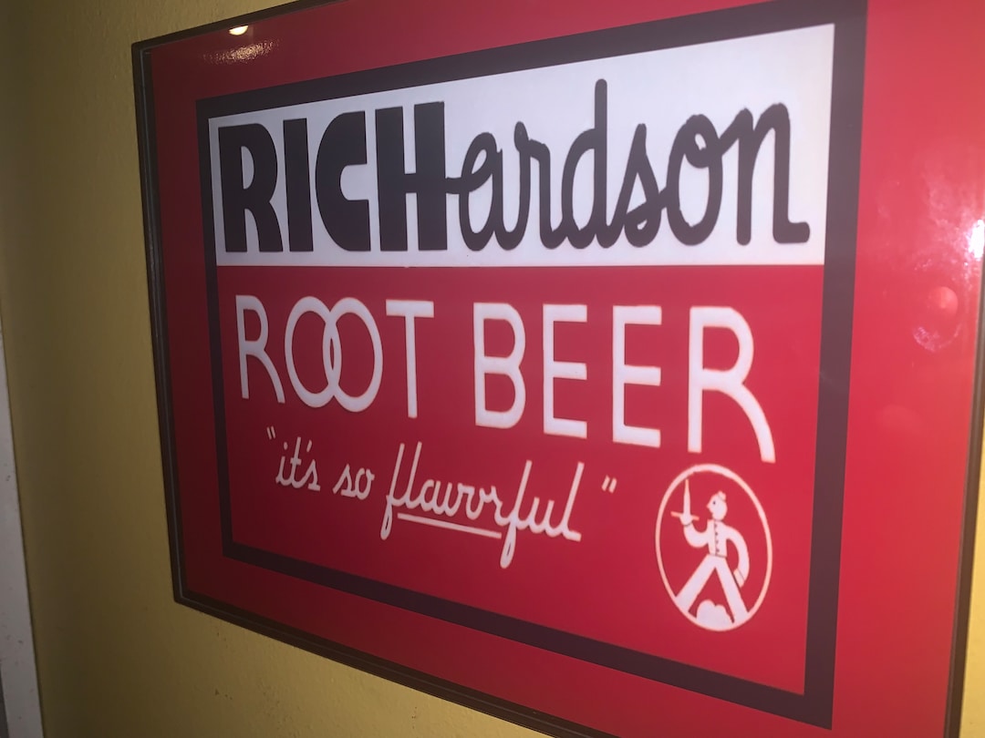 Richardson Root Beer Soda Fountain Diner Kitchen Bar Framed Etsy