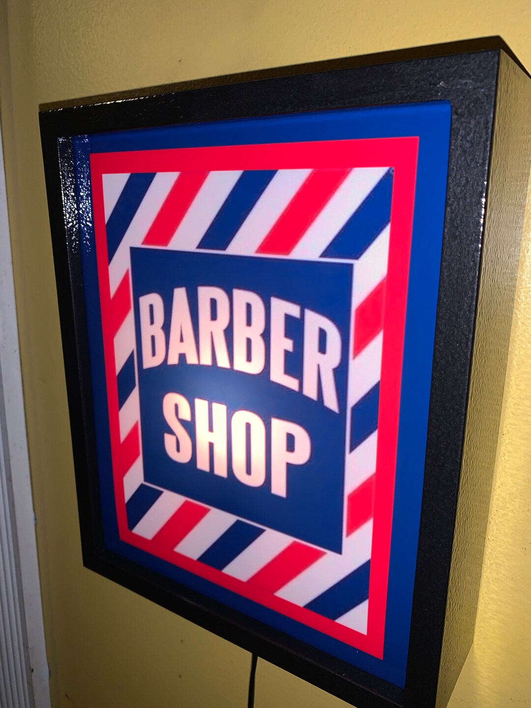Barber Shop Man Cave Lighted Advertising Sign - Etsy