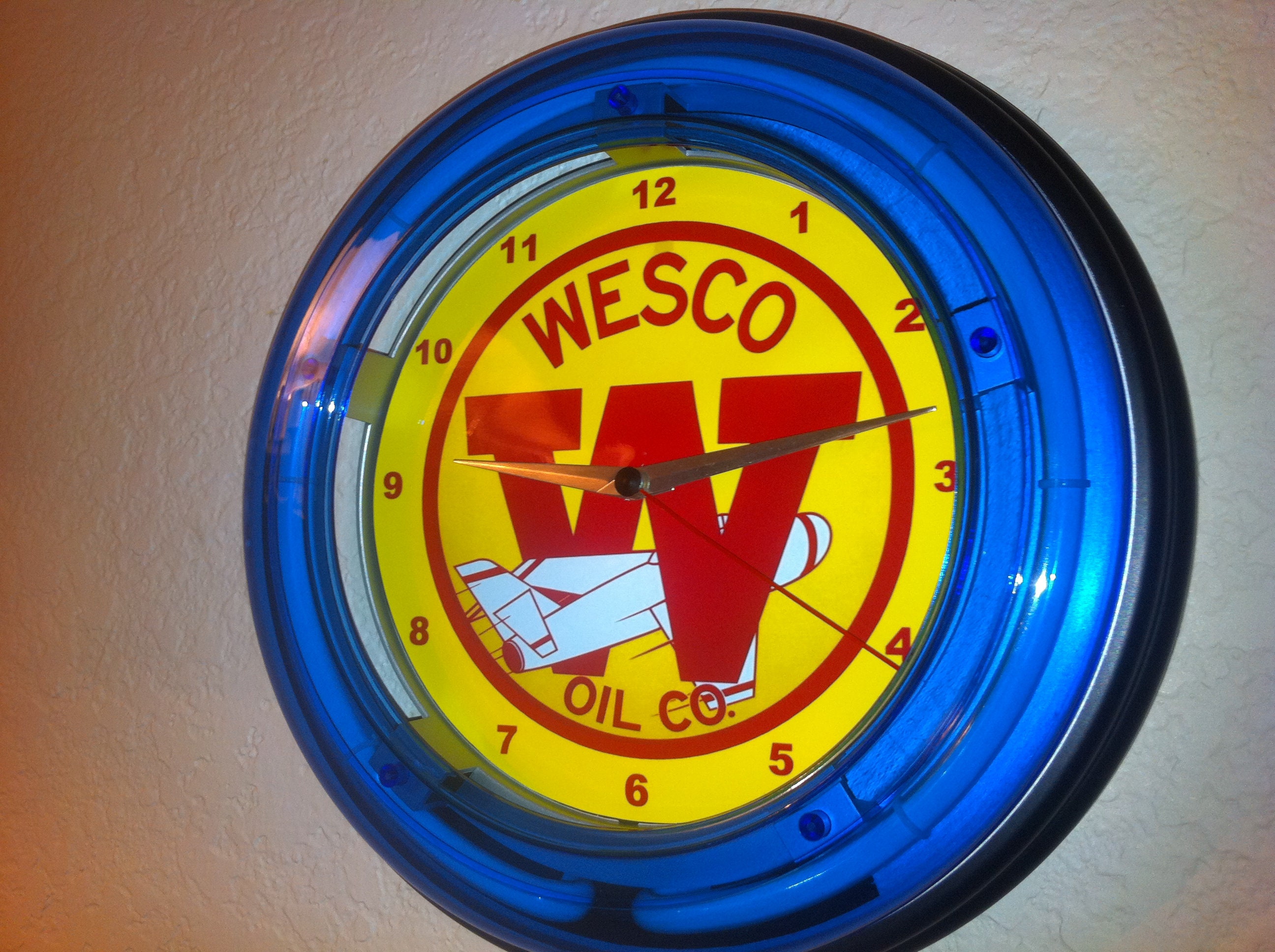 WESCO Jet Airplane Logo Gas Service Station Oil Garage Etsy