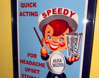 Vintage Speedy Alka-seltzer Coin Bank – 1960s Advertising Mascot