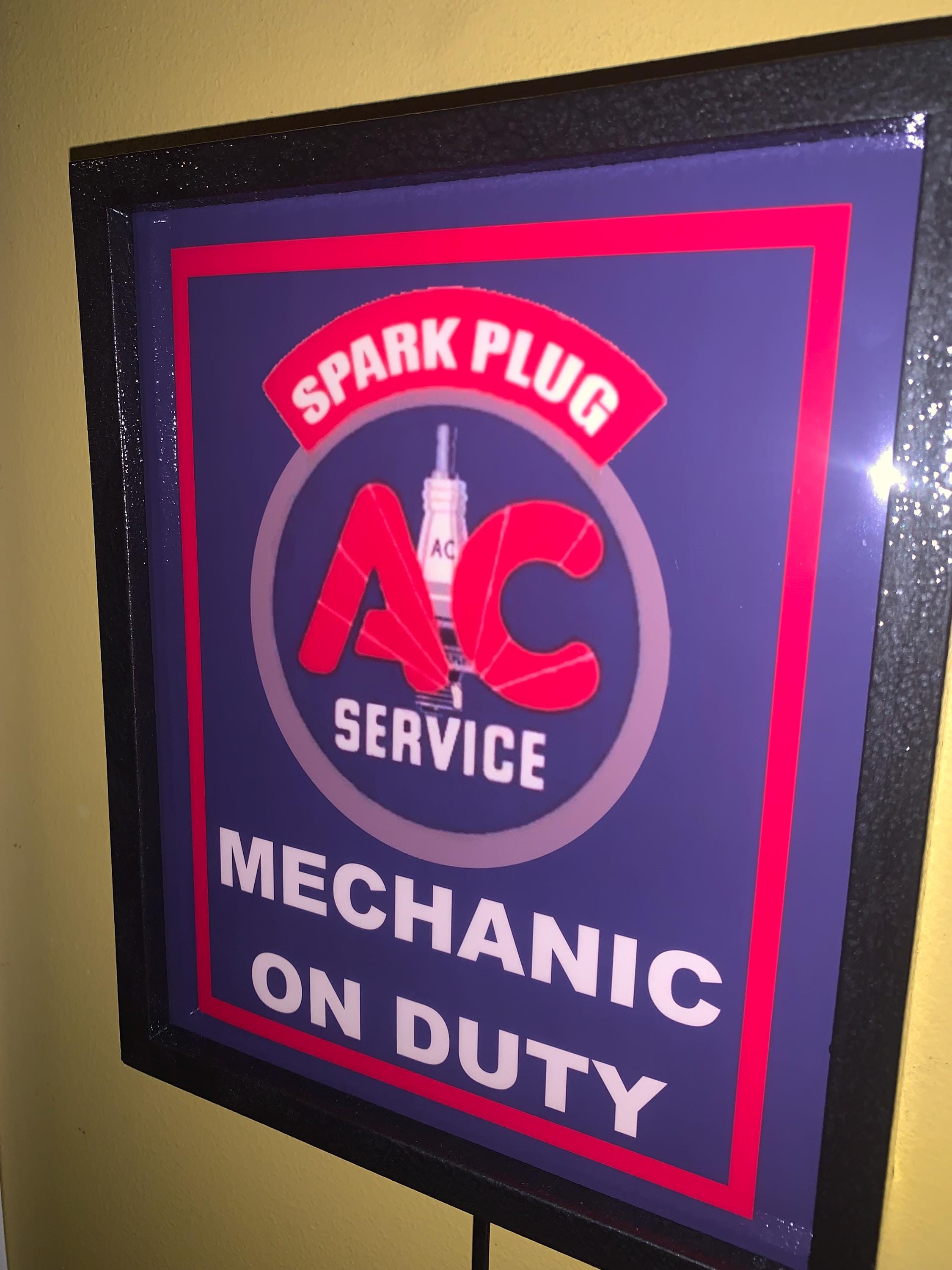 ac spark plug delco champion ラジオ　看板 ac spark plug delco champion ラジオ 看板 AC Spark Plug